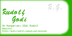 rudolf godi business card
